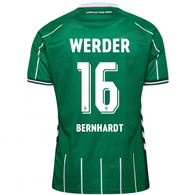 Danxen Women Emilie Bernhardt #16 Green White Home Jersey 2025/26 T-Shirt