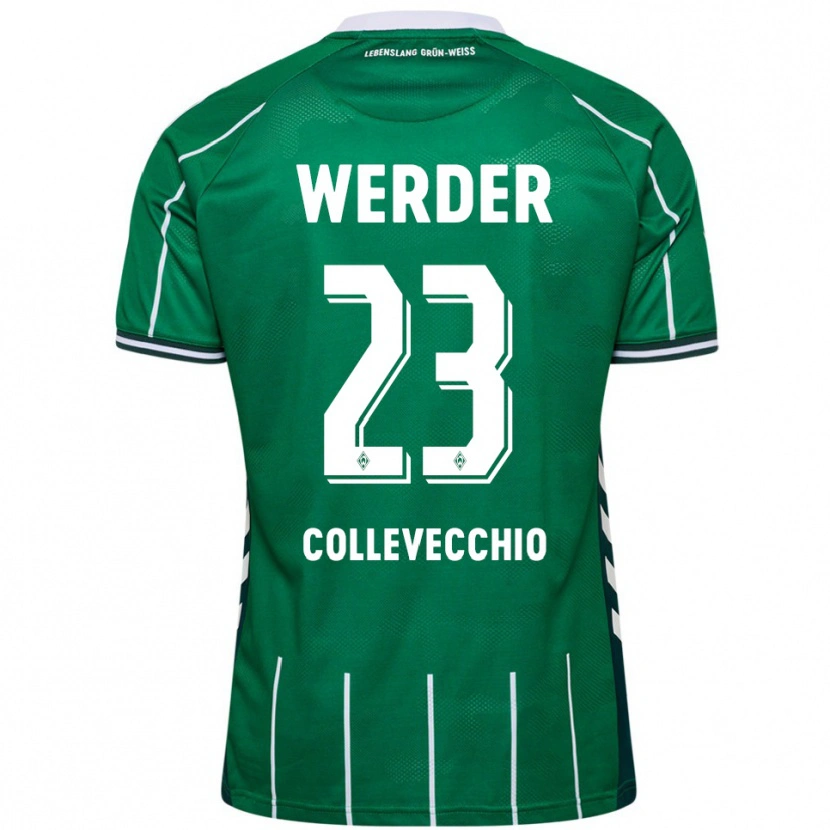 Danxen Women Tomás Collevecchio #23 Green White Home Jersey 2025/26 T-Shirt