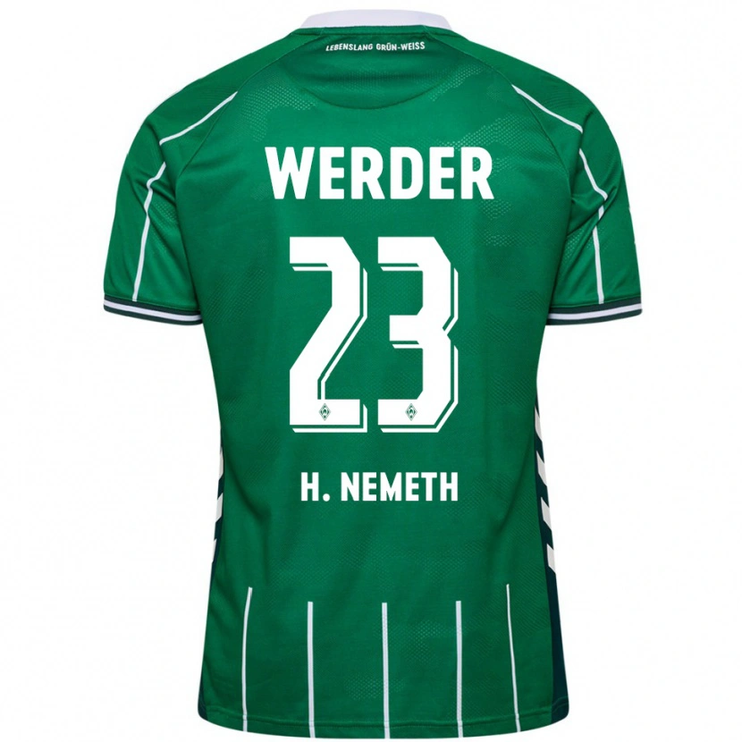 Danxen Women Hanna Németh #23 Green White Home Jersey 2025/26 T-Shirt