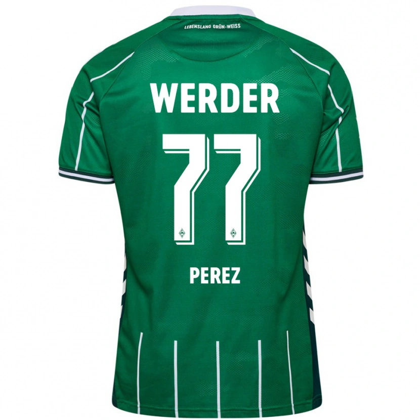 Danxen Women Catalina Pérez Jaramillo #77 Green White Home Jersey 2025/26 T-Shirt