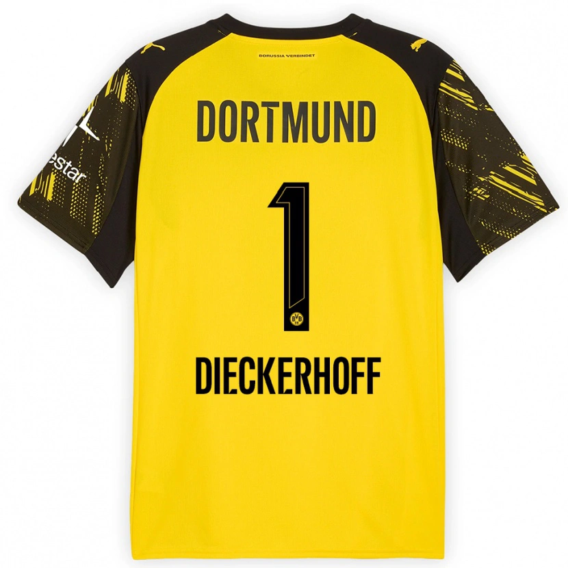 Danxen Women Max Dieckerhoff #1 Yellow Black Home Jersey 2025/26 T-Shirt