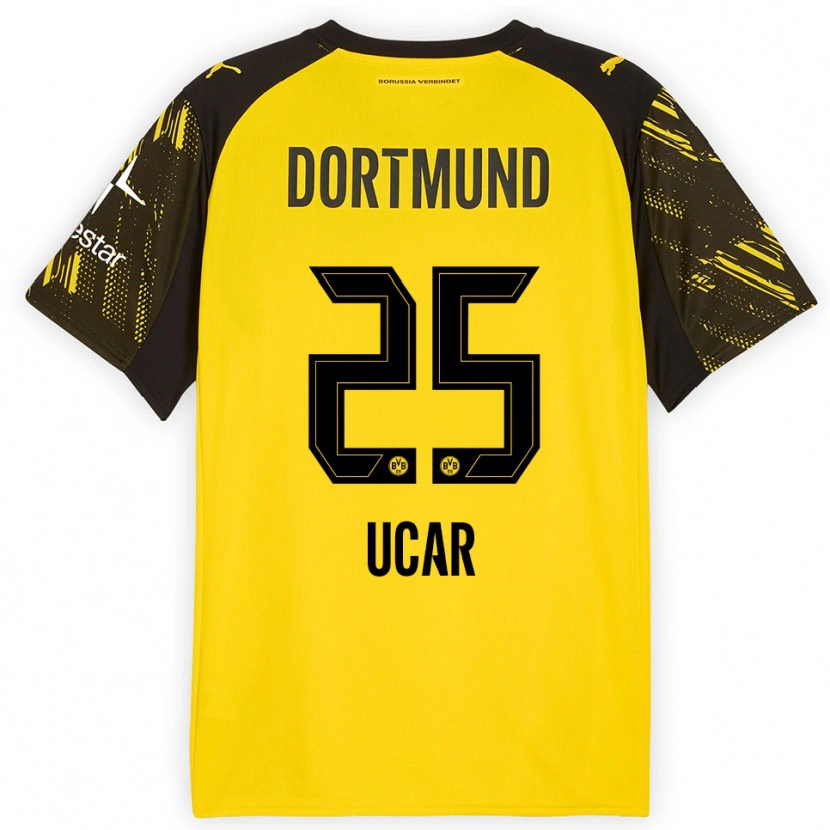 Danxen Women Leys Ucar #25 Yellow Black Home Jersey 2025/26 T-Shirt