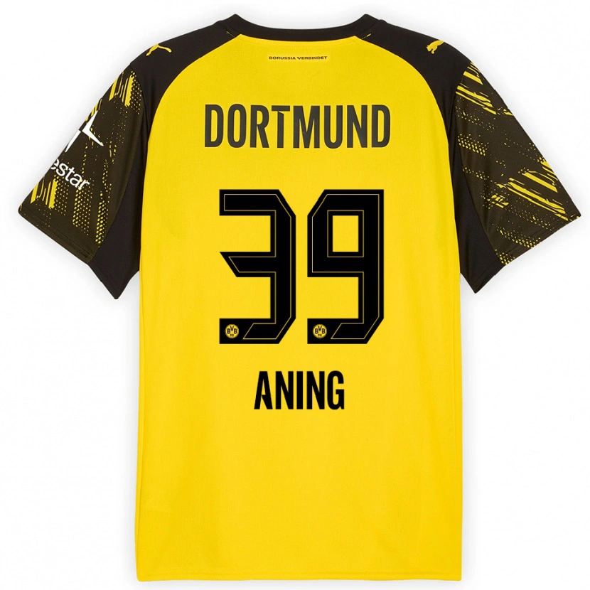 Danxen Women Prince Aning #39 Yellow Black Home Jersey 2025/26 T-Shirt