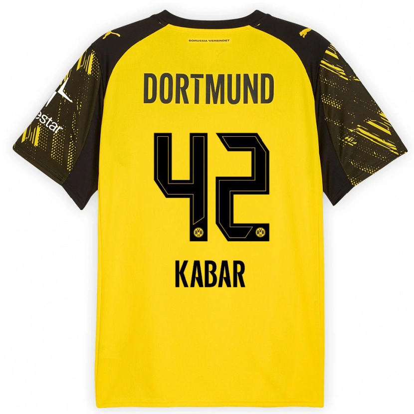 Danxen Women Almugera Kabar #42 Yellow Black Home Jersey 2025/26 T-Shirt