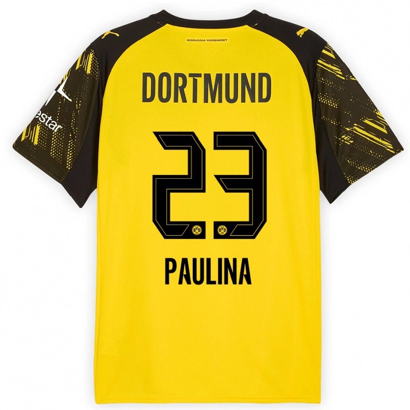 Danxen Women Jordi Paulina #23 Yellow Black Home Jersey 2025/26 T-Shirt