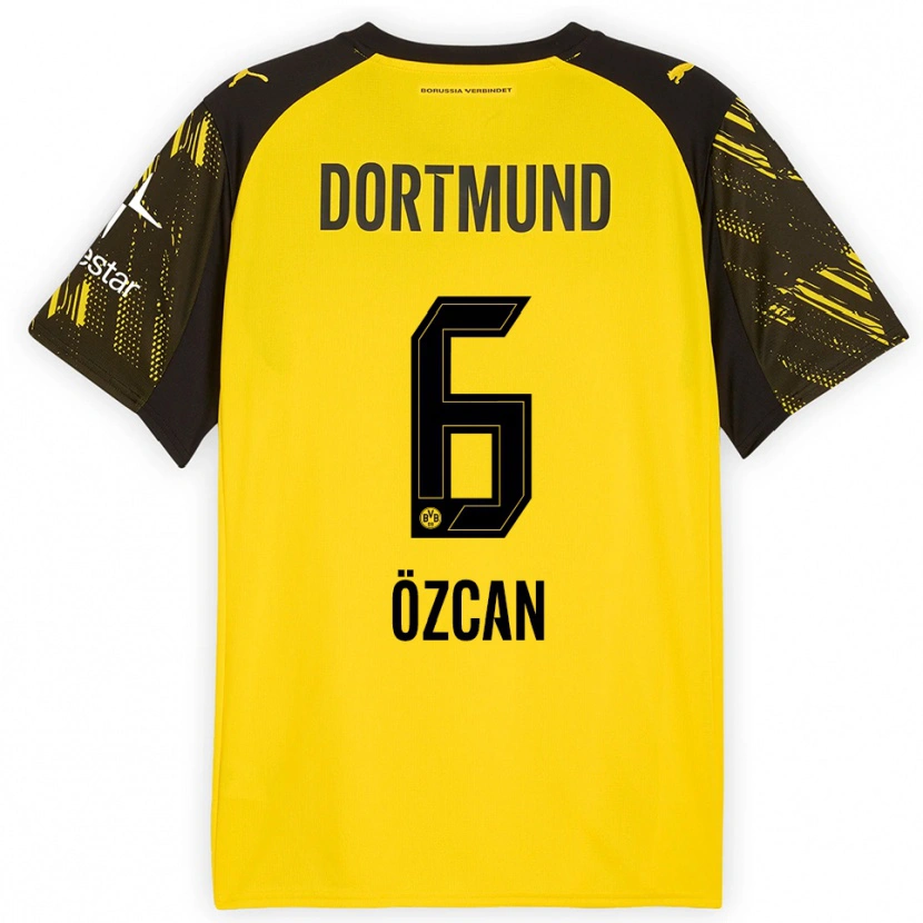 Danxen Women Salih Özcan #6 Yellow Black Home Jersey 2025/26 T-Shirt