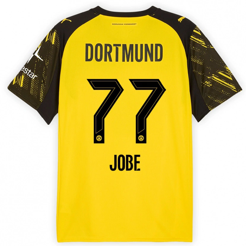 Danxen Women Jobe Bellingham #77 Yellow Black Home Jersey 2025/26 T-Shirt