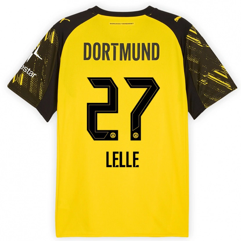Danxen Women David Lelle #27 Yellow Black Home Jersey 2025/26 T-Shirt