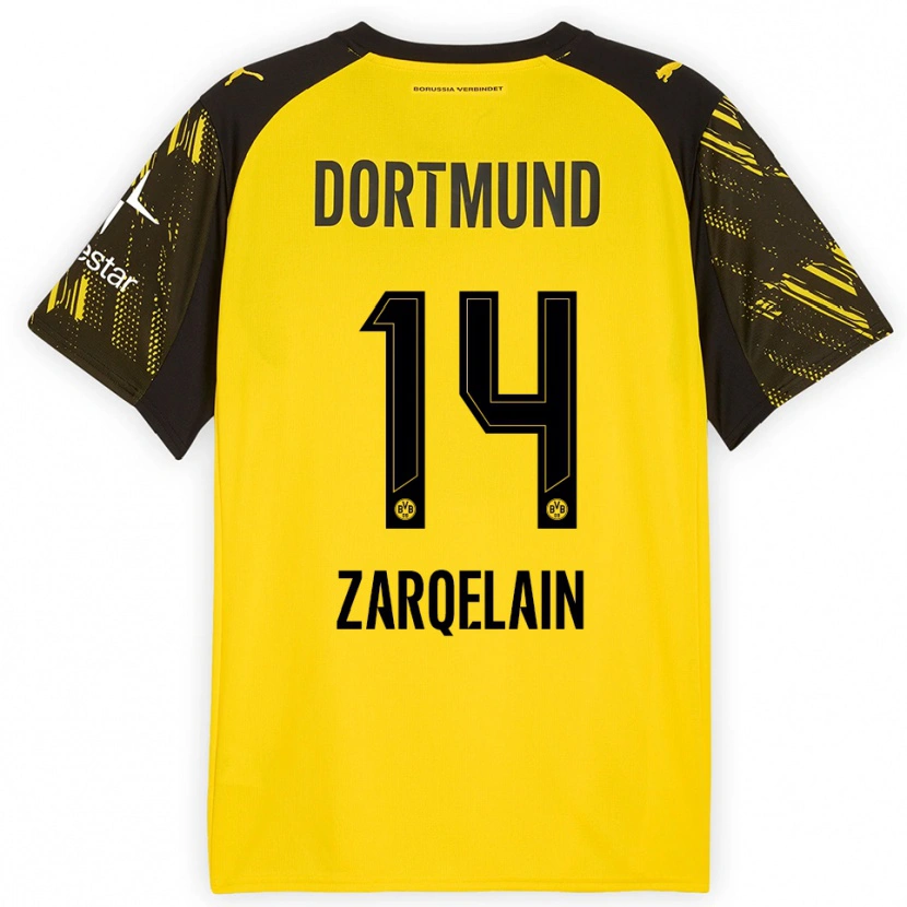 Danxen Women Fadi Zarqelain #14 Yellow Black Home Jersey 2025/26 T-Shirt