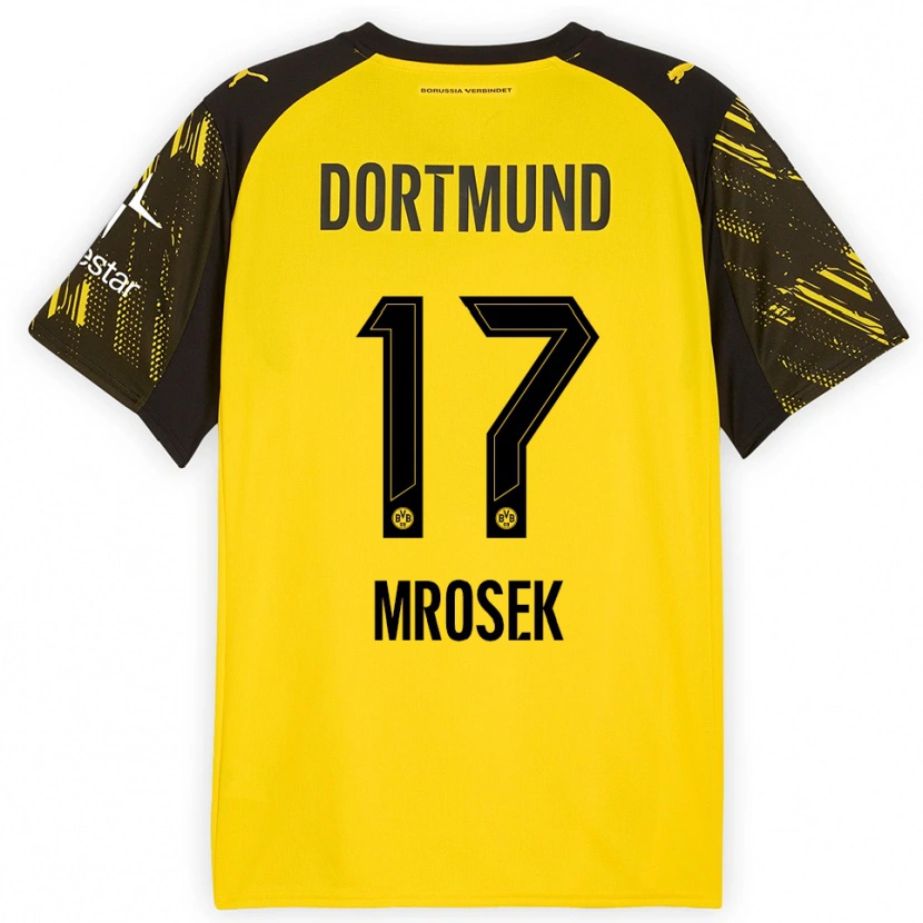 Danxen Women Noah Mrosek #17 Yellow Black Home Jersey 2025/26 T-Shirt