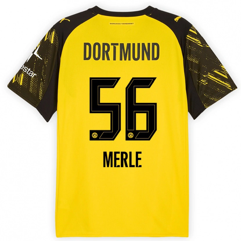 Danxen Women Albers Merle #56 Yellow Black Home Jersey 2025/26 T-Shirt