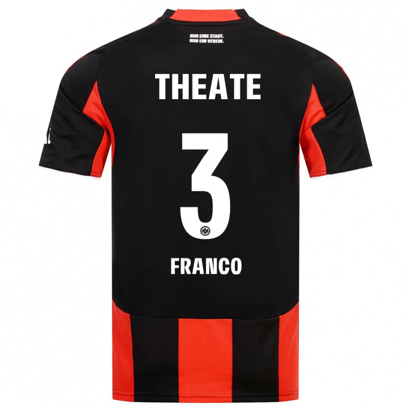 Danxen Women Giuseppe Franco #3 Black Red Home Jersey 2025/26 T-Shirt