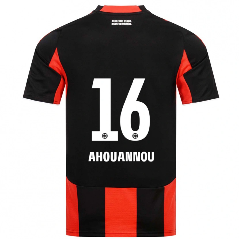 Danxen Women Yannis Ahouannou #16 Black Red Home Jersey 2025/26 T-Shirt