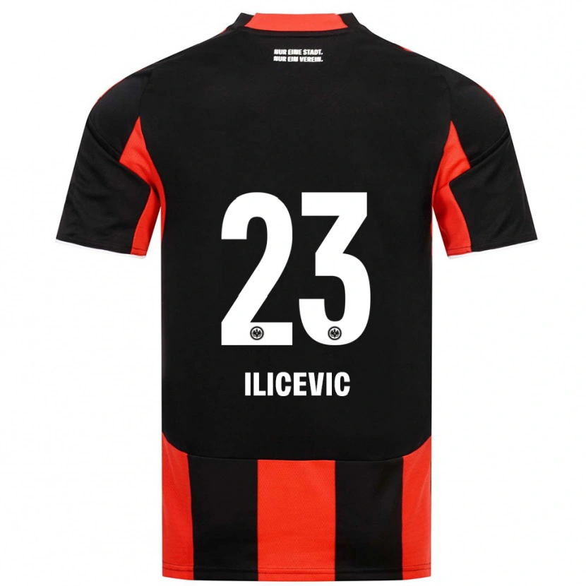 Danxen Women Niko Ilicevic #23 Black Red Home Jersey 2025/26 T-Shirt