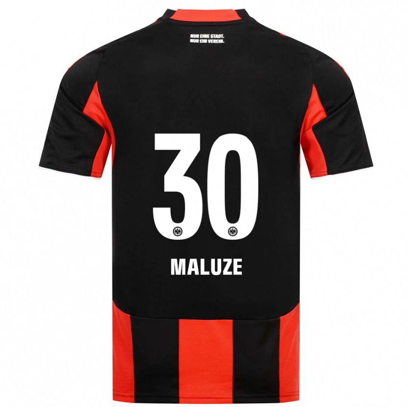 Danxen Women Jeremiaha Maluze #30 Black Red Home Jersey 2025/26 T-Shirt