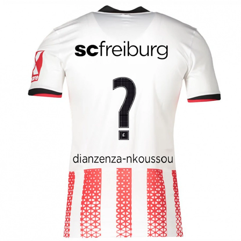 Danxen Women Chrisdy Dianzenza-Nkoussou #0 White Red Home Jersey 2025/26 T-Shirt
