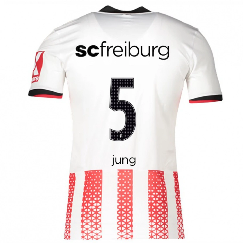 Danxen Women Anthony Jung #5 White Red Home Jersey 2025/26 T-Shirt