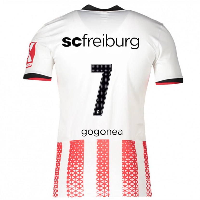 Danxen Women Raul Gogonea #7 White Red Home Jersey 2025/26 T-Shirt