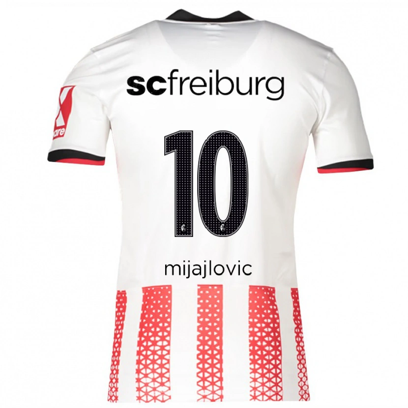 Danxen Women Mladen Mijajlovic #10 White Red Home Jersey 2025/26 T-Shirt