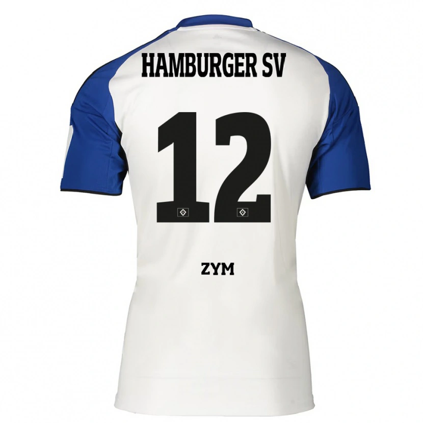 Danxen Women Marcel Zym #12 White Blue Home Jersey 2025/26 T-Shirt