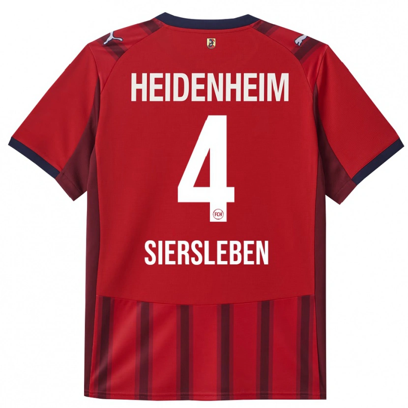 Danxen Women Tim Siersleben #4 Red Navy Home Jersey 2025/26 T-Shirt