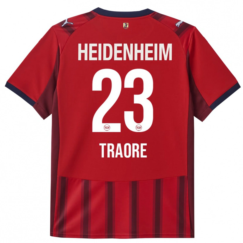 Danxen Women Omar Traoré #23 Red Navy Home Jersey 2025/26 T-Shirt