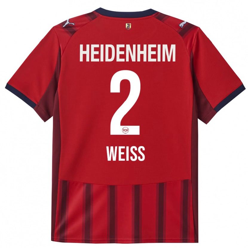 Danxen Women Philipp Weiß #2 Red Navy Home Jersey 2025/26 T-Shirt