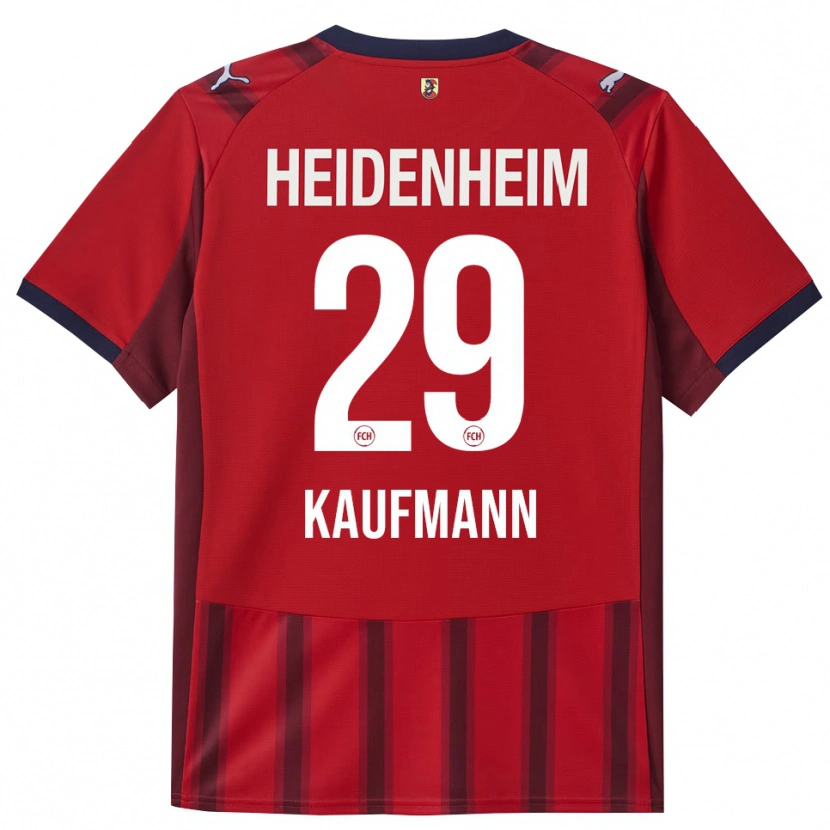 Danxen Women Mikkel Kaufmann #29 Red Navy Home Jersey 2025/26 T-Shirt