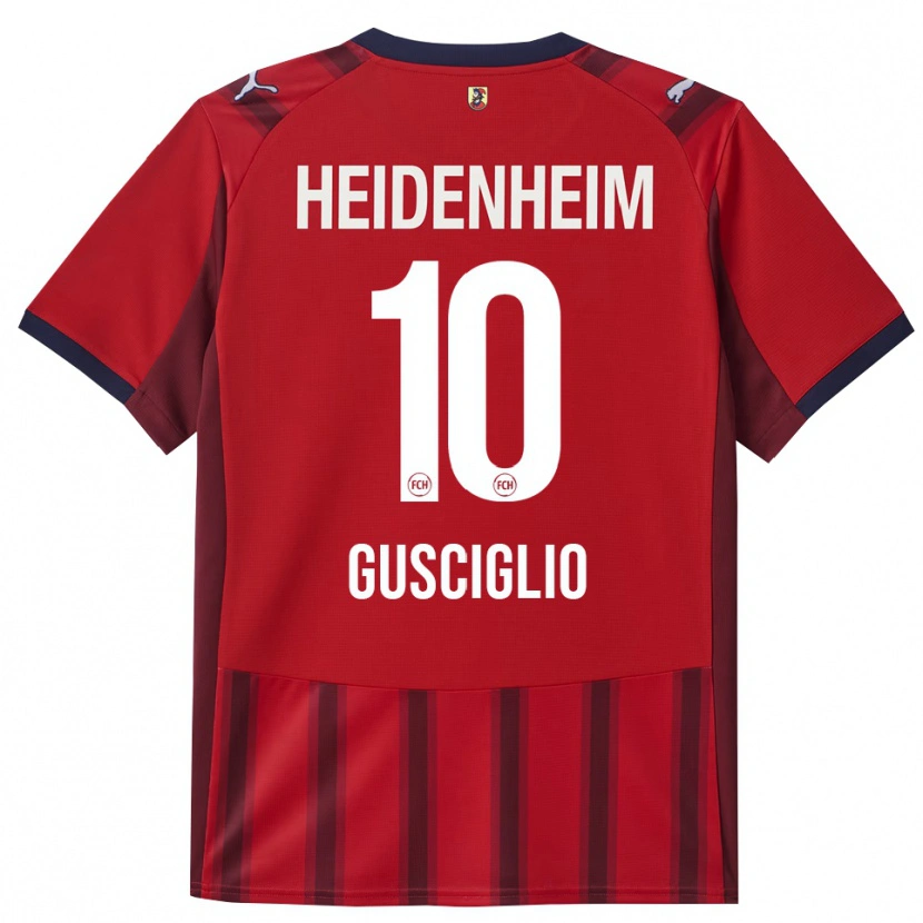 Danxen Women Alessio Gusciglio #10 Red Navy Home Jersey 2025/26 T-Shirt