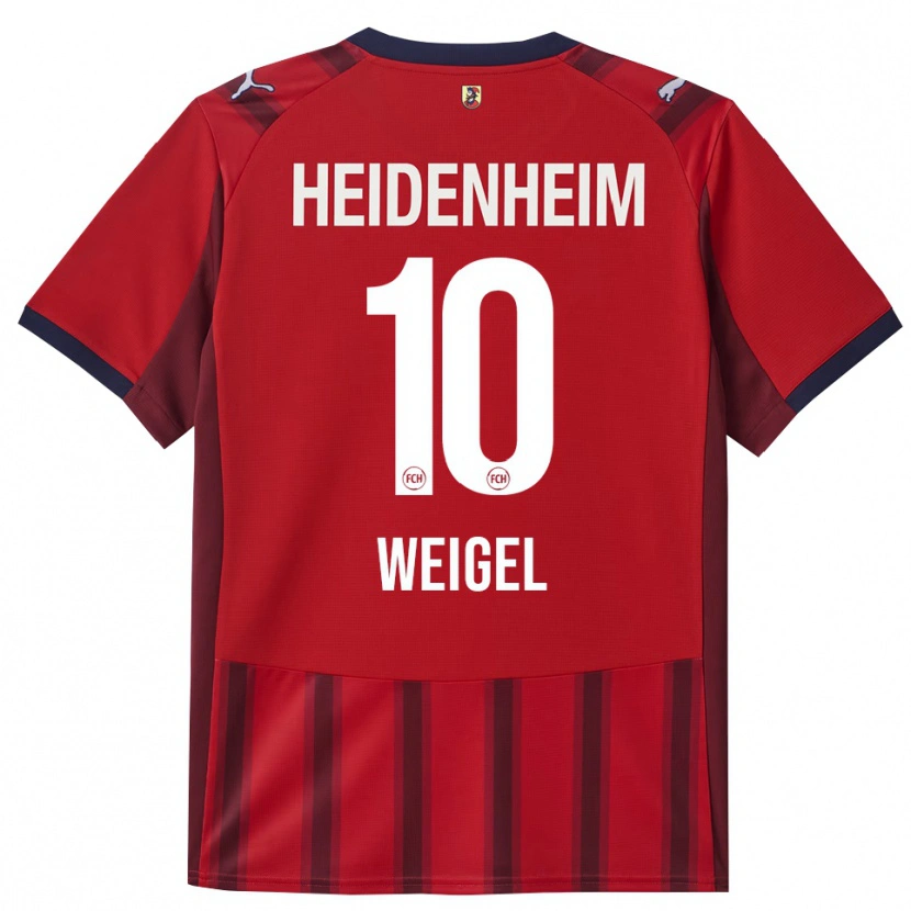 Danxen Women Tobias Weigel #10 Red Navy Home Jersey 2025/26 T-Shirt