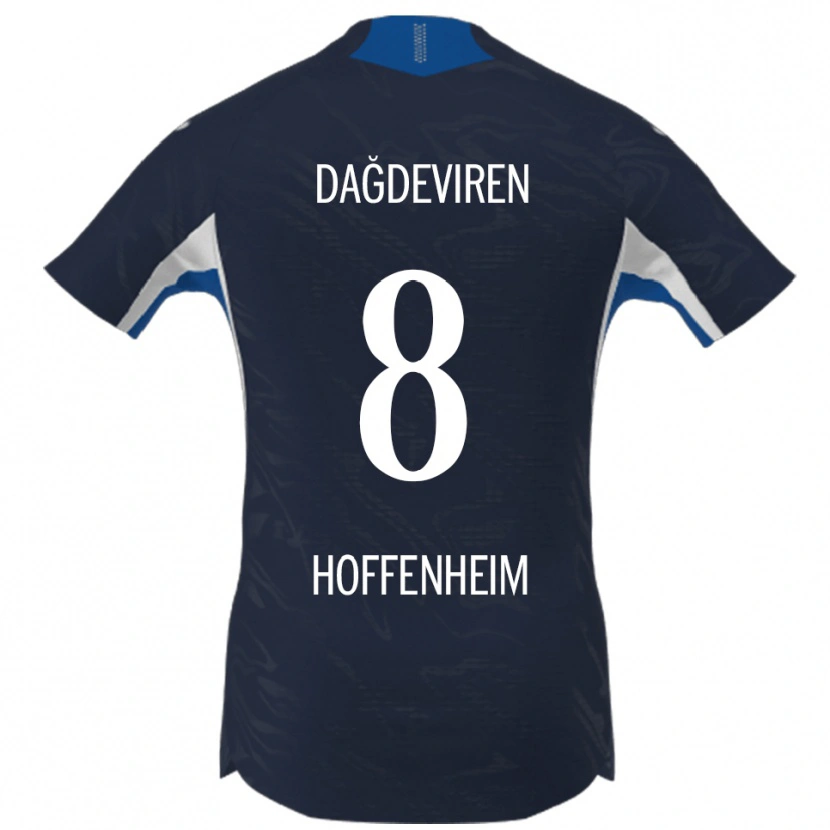 Danxen Women Diren Dağdeviren #8 Navy White Home Jersey 2025/26 T-Shirt