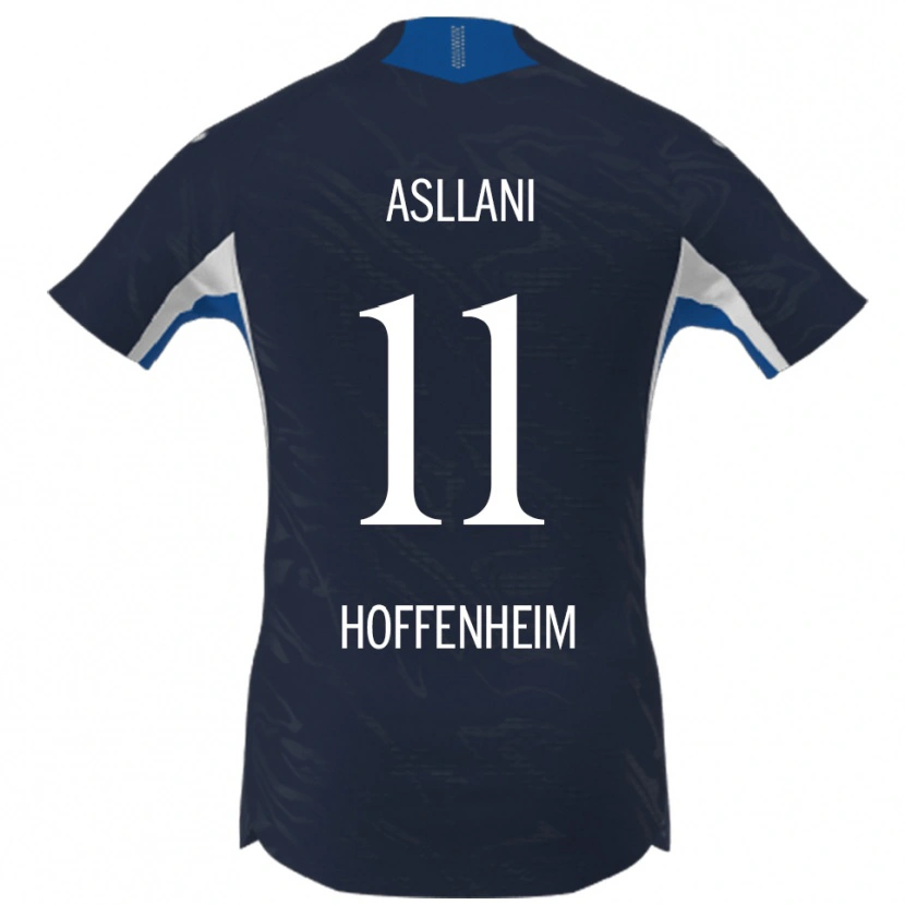 Danxen Women Fisnik Asllani #11 Navy White Home Jersey 2025/26 T-Shirt