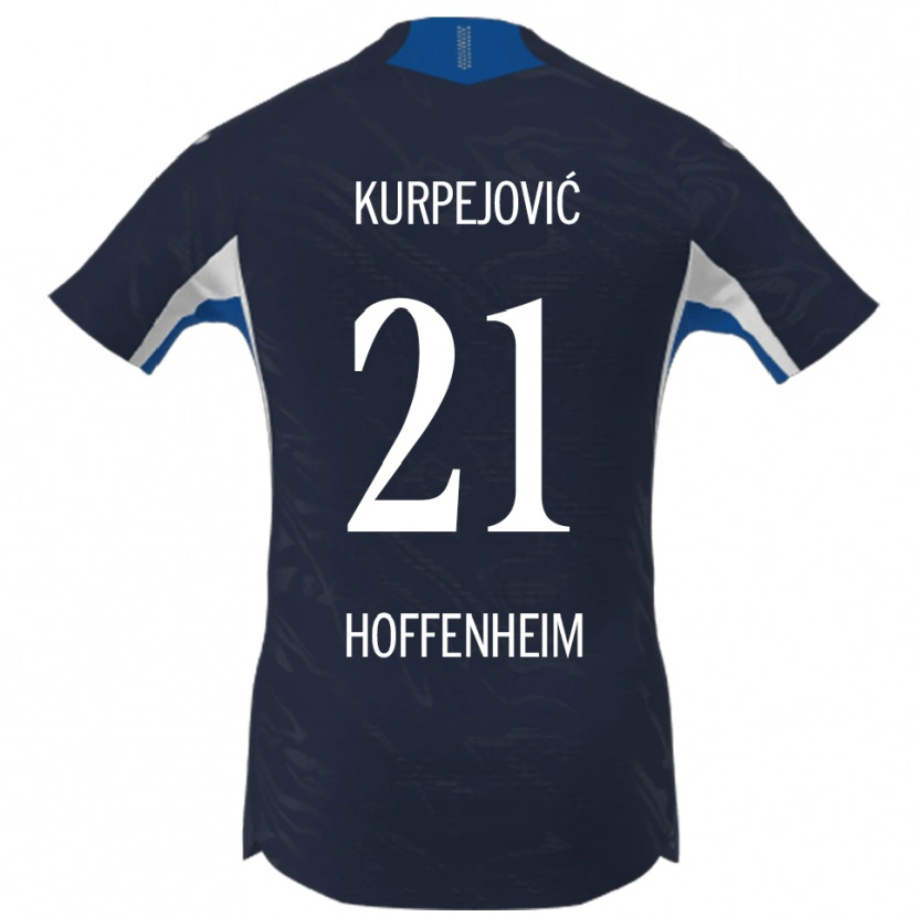 Danxen Women Albin Kurpejović #21 Navy White Home Jersey 2025/26 T-Shirt