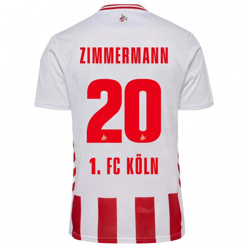 Danxen Women Nick Zimmermann #20 White Red Home Jersey 2025/26 T-Shirt