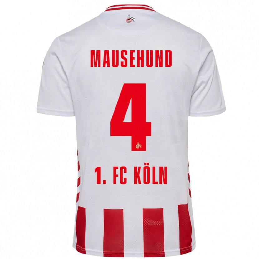 Danxen Women Yannick Mausehund #4 White Red Home Jersey 2025/26 T-Shirt