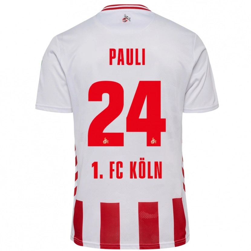 Danxen Women Julian Pauli #24 White Red Home Jersey 2025/26 T-Shirt