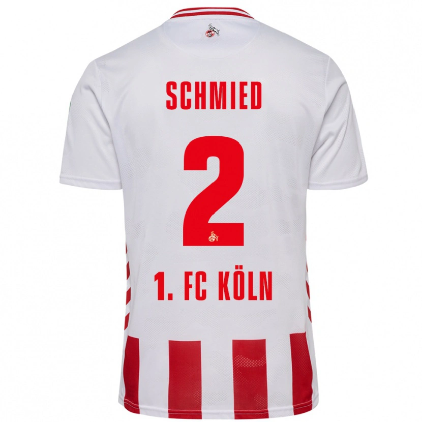 Danxen Women Joël Schmied #2 White Red Home Jersey 2025/26 T-Shirt
