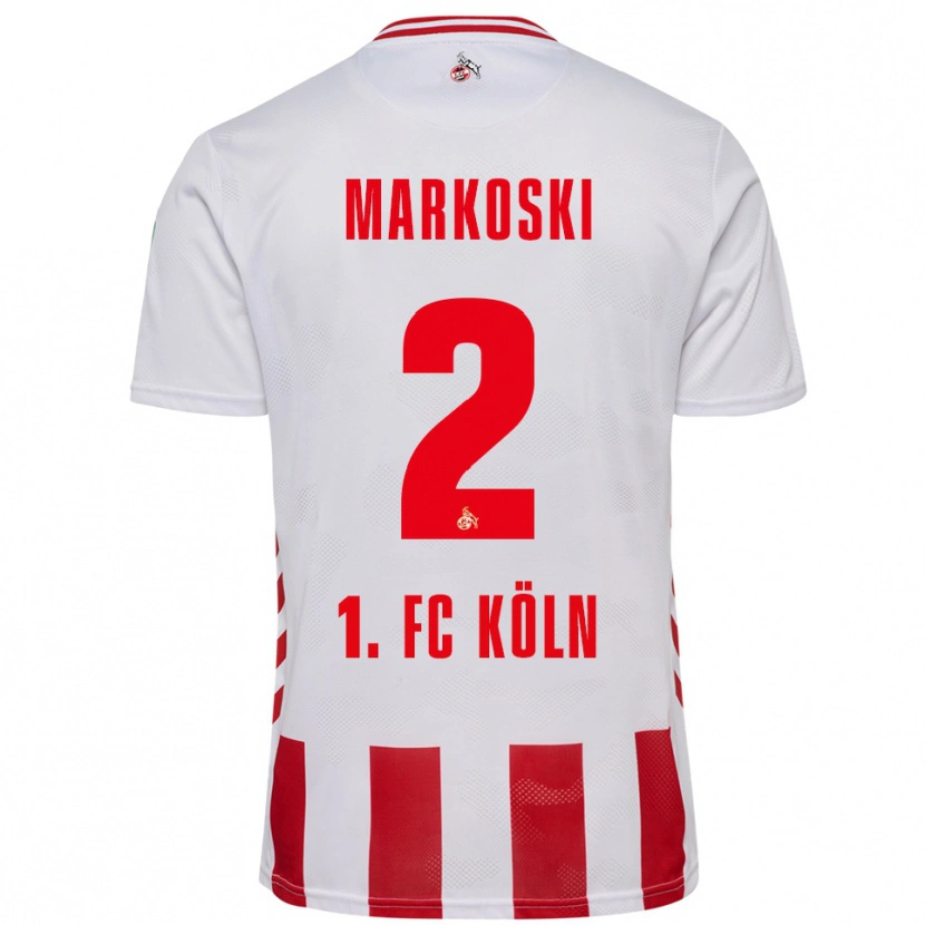 Danxen Women Kristian Markoski #2 White Red Home Jersey 2025/26 T-Shirt