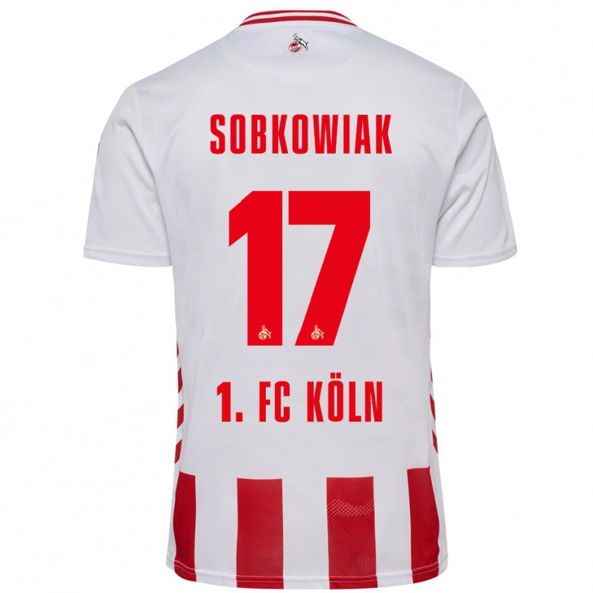 Danxen Women Jannis Sobkowiak #17 White Red Home Jersey 2025/26 T-Shirt