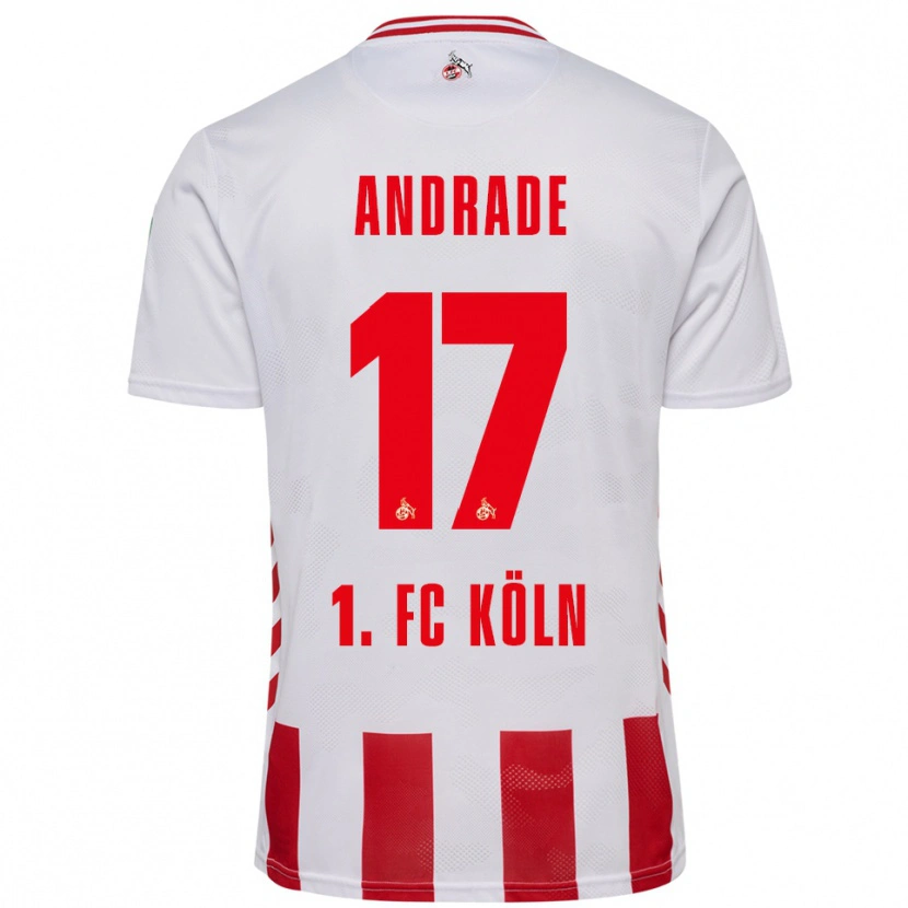 Danxen Women Lydia Andrade #17 White Red Home Jersey 2025/26 T-Shirt