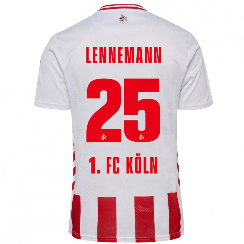 Danxen Women Bernie Lennemann #25 White Red Home Jersey 2025/26 T-Shirt