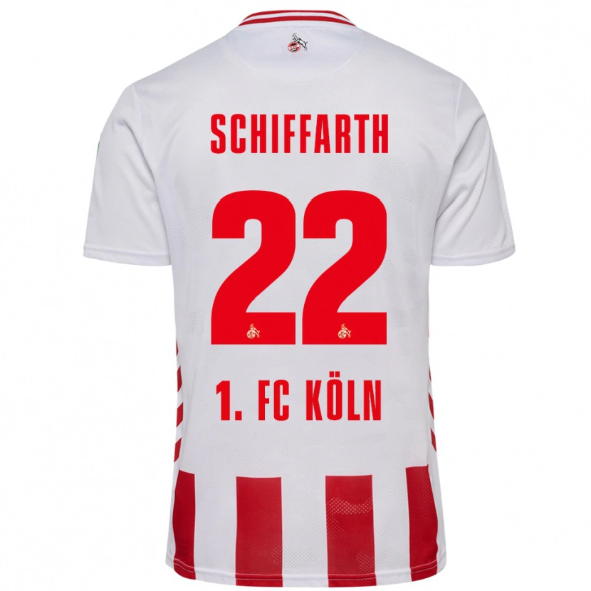 Danxen Women Julia Schiffarth #22 White Red Home Jersey 2025/26 T-Shirt