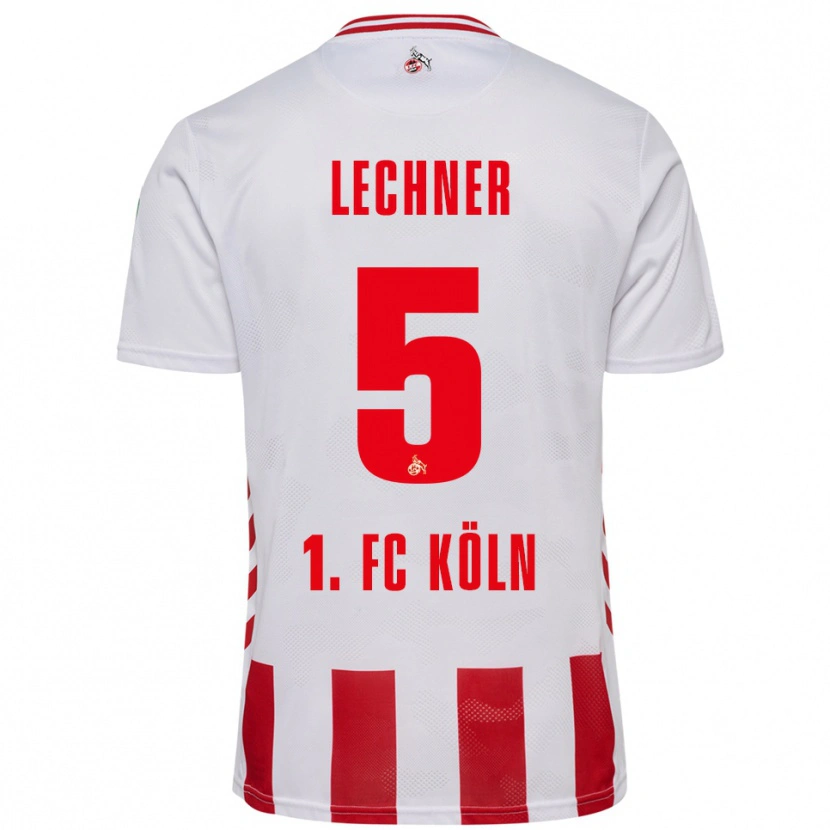 Danxen Women Luca Lechner #5 White Red Home Jersey 2025/26 T-Shirt