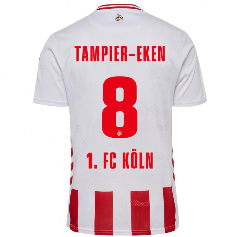 Danxen Women Pierre Tampier-Eken #8 White Red Home Jersey 2025/26 T-Shirt