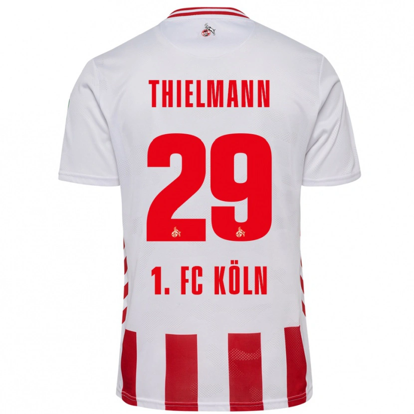 Danxen Women Jan Thielmann #29 White Red Home Jersey 2025/26 T-Shirt