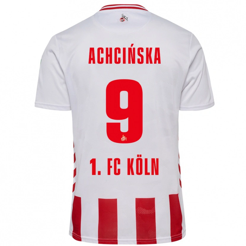 Danxen Women Adriana Achcińska #9 White Red Home Jersey 2025/26 T-Shirt