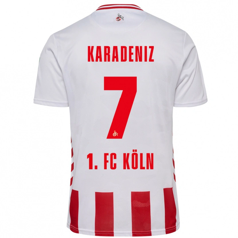 Danxen Women Thierry Karadeniz #7 White Red Home Jersey 2025/26 T-Shirt