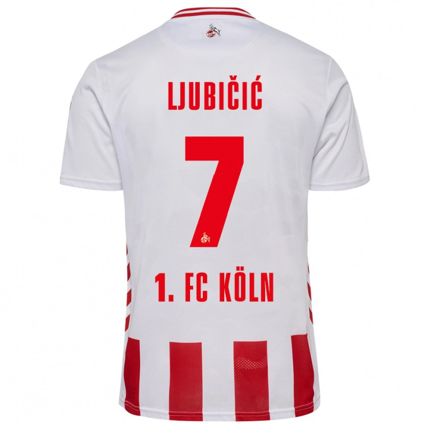 Danxen Women Dejan Ljubicic #7 White Red Home Jersey 2025/26 T-Shirt