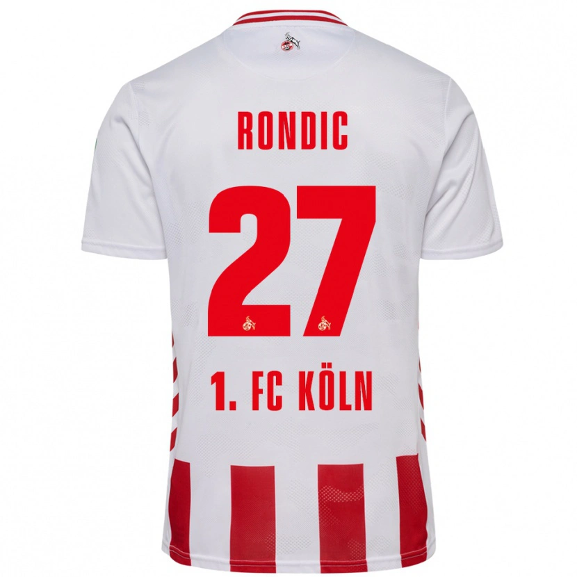 Danxen Women Imad Rondic #27 White Red Home Jersey 2025/26 T-Shirt