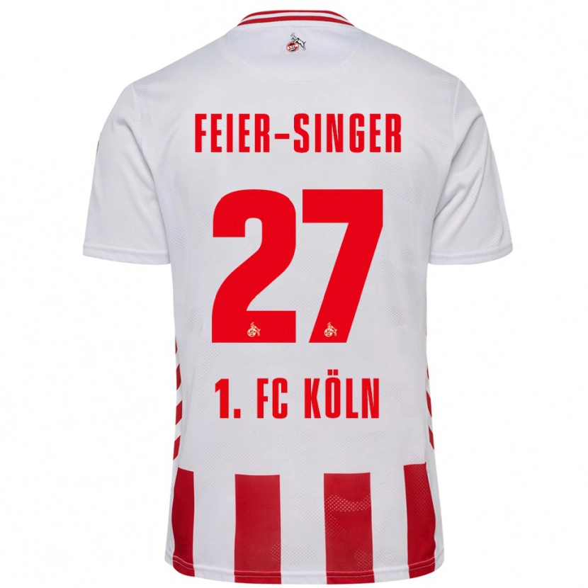 Danxen Women Laura Feier-Singer #27 White Red Home Jersey 2025/26 T-Shirt